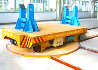 Yellow Industrial Electric Turntable , Q235 Automated Material Handling System