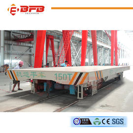 Production Line Busbar Powered Transfer Cart Customized Running Distance