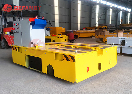 20T Electric Heavy Duty Platform Trolley Flatbed Cargo Transfer