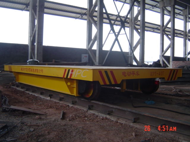 عربة مسطحة السكك الحديدية الصناعية لغرفة الطلاء