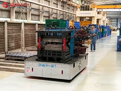 عربة نقل كهربائية 12 طنًا ، عربة تسليم تعمل بالبطارية غير مطروقة