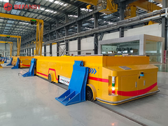 عربة السكك الحديدية القابلة للتوجيه 40 طنًا RGV ، عربة النقل الأوتوماتيكية الكهربائية