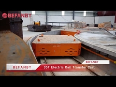 35T مصنع الحمولة الثقيلة عربة نقل السكك الحديدية الكهربائية ، عربة نقل المواد المتحركة