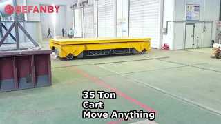عربة نقل 35 طن على المسار المتقاطع، عربة نقل احترافية لرفع البطارية