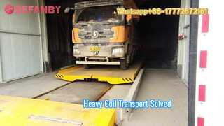 عربة نقل كهربائية مخصصة على السكك الحديدية، عربة نقل بكرة متنقلة 50T