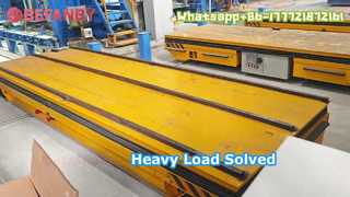 عربة نقل ثقيلة 12 طن، مركبة ذكية تعمل بالبطارية وموجهة بالسكك الحديدية