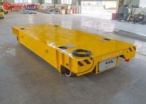 Heavy Load Steel Plant Low Voltage Rail Transfer Cart With Electric