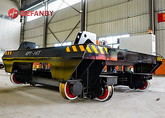 16T Load Capacity Dual-Wheel Design Battery Operated Motorized Transfer Trolley and Rail Transfer Cart