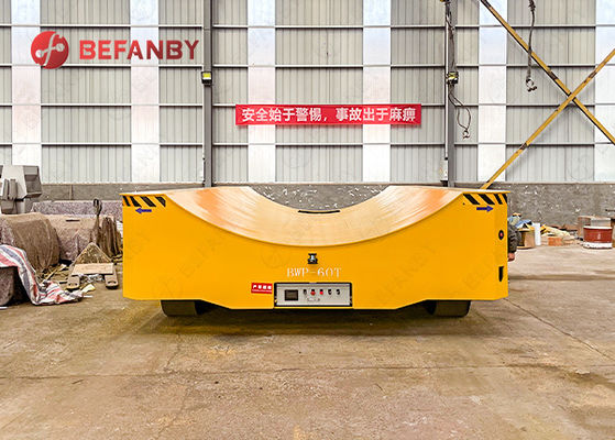 Customized Curved Tabletop Railess Motorized Transfer Trolley with High-Strength Frame