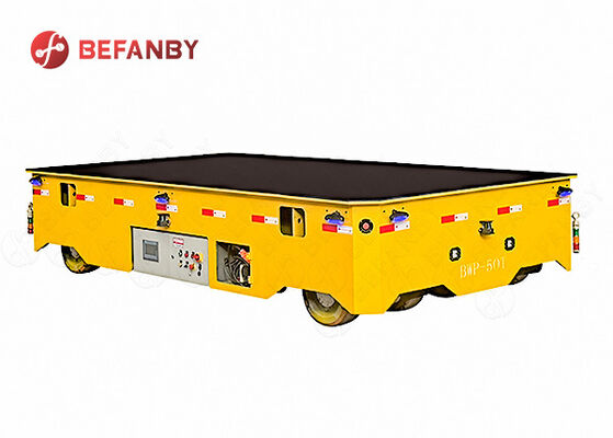  50T Custom Steel Structure Frame Trackless Flat Transfer Cart