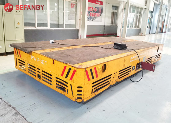 Heat Resistant Automatic Trackless Transfer Cart 1-300T For Material Handling