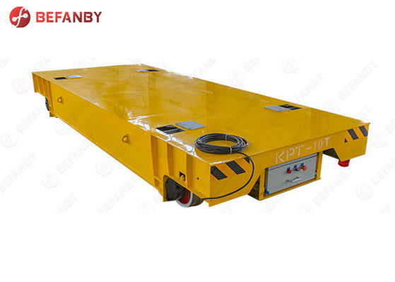 Heavy Load Steel Plant Low Voltage Rail Transfer Cart With Electric