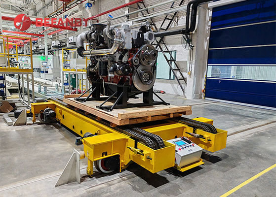 عربة نقل الروبوتية ذات الحمولة الثقيلة 15T تعمل بالبطارية مع نظام الملاحة الذكية