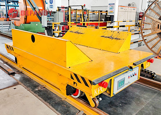 5 Ton Electrical Railway Pipe Factory Coil Transfer Carts