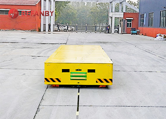 إطار لحام فولاذ قابل للتوجيه AGV 10T عربة نقل بدون مسار