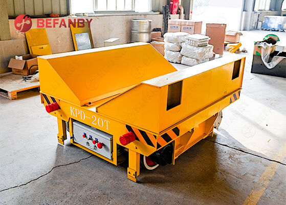 20T تعزيز وحماية السكك الحديدية تشغيل عربة نقل لفائف