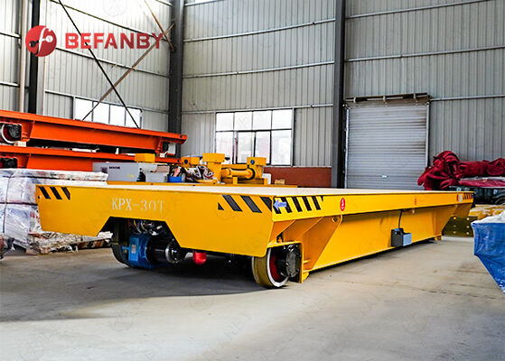 30T بطارية السكة الحديدية عربة نقل لمصنع معالجة المواد