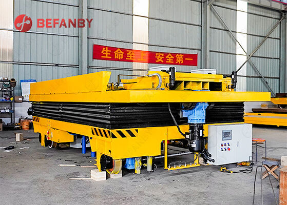 Battery Operated RGV Rail Guided Vehicle with Customized Load Capacity and Lifting Device for Efficient Material Handling