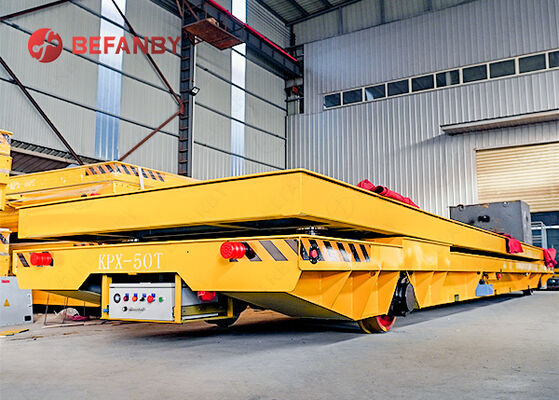 50 Ton Double Countertop Railway Transfer Cart With Lifting Function