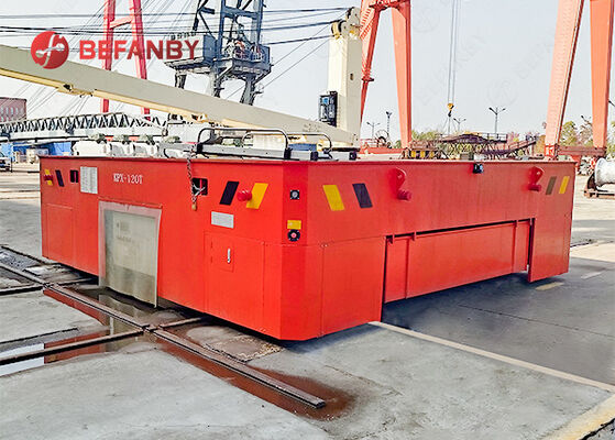 عربة نقل سكة حديد تعمل بالبطارية بوزن 120 طن للحركة الأفقية والرأسية