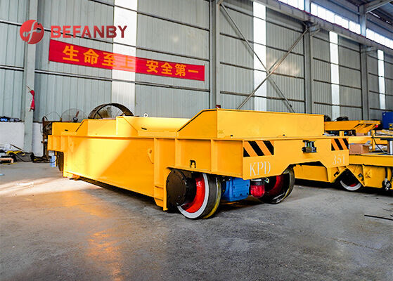 Customized 35t Low Voltage Rail Coil Transfer Trolley For Steel Mills